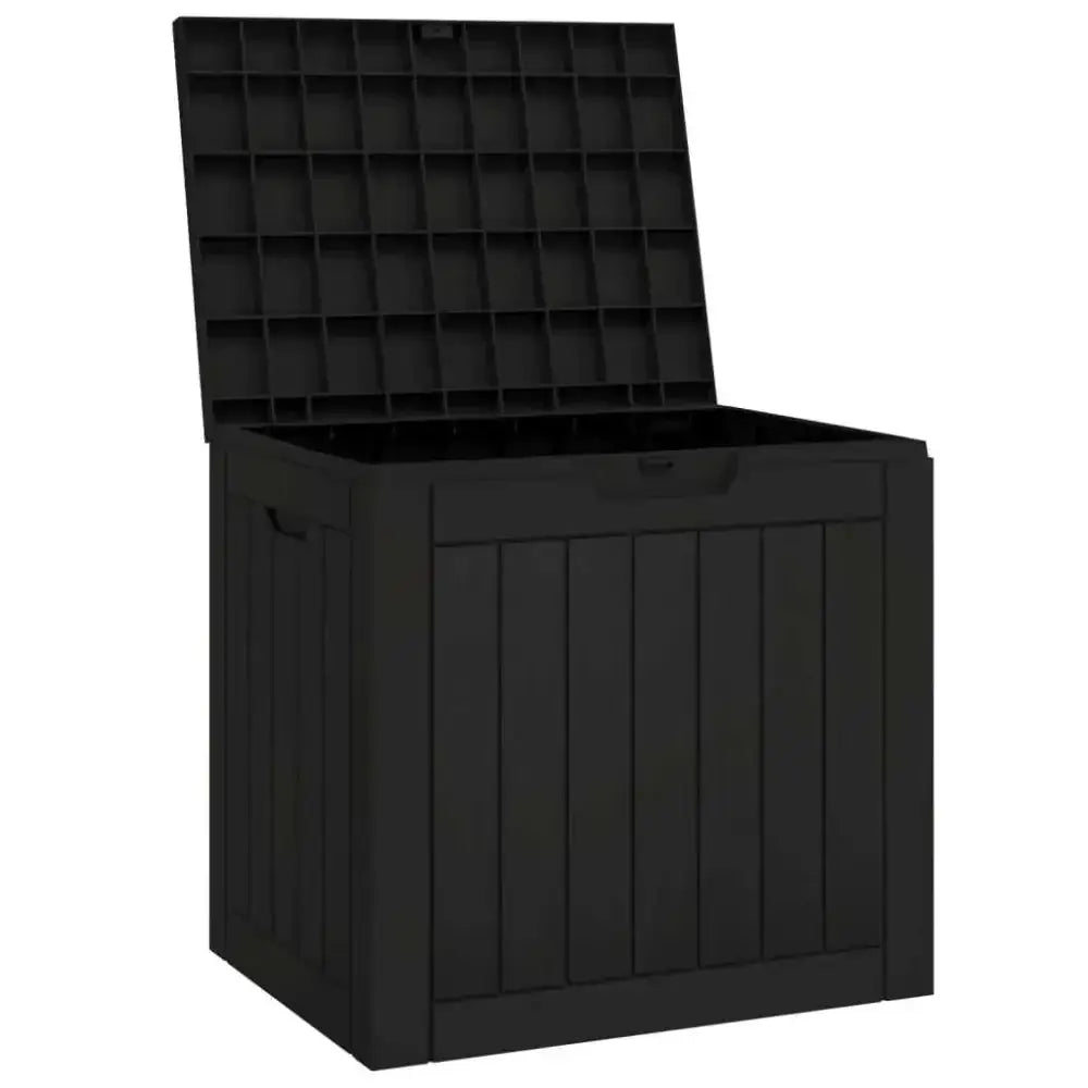 Vidaxl garden storage box black 55.5x43x53 cm polypropylene Nexellus