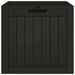 Vidaxl garden storage box black 55.5x43x53 cm polypropylene Nexellus