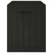 Vidaxl garden storage box black 55.5x43x53 cm polypropylene Nexellus