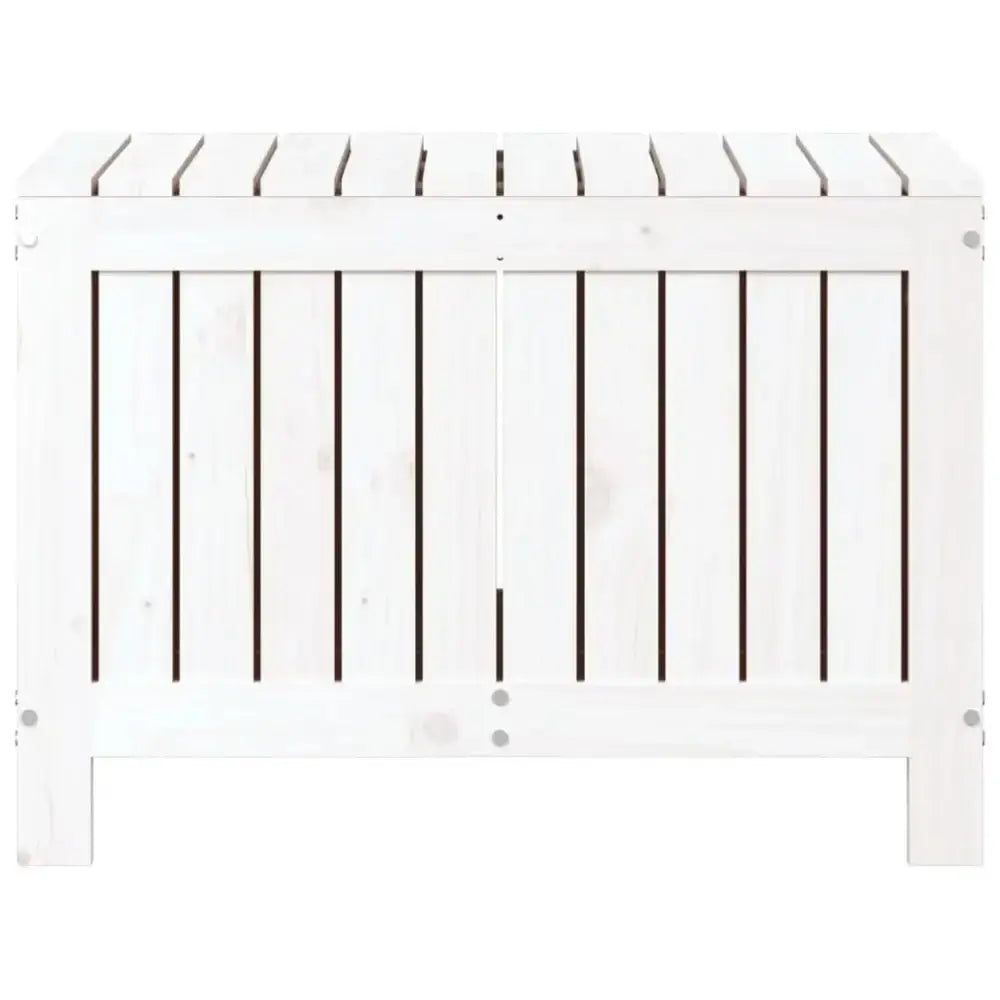 Vidaxl garden storage box white 76x42.5x54 cm solid wood pine Nexellus