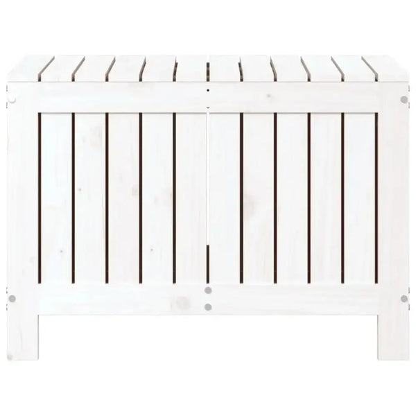 Vidaxl garden storage box white 76x42.5x54 cm solid wood pine Nexellus