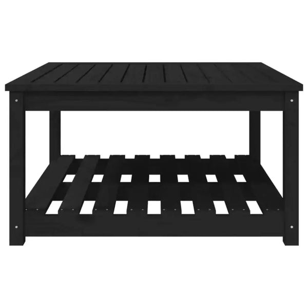 Vidaxl garden table black 82.5x82.5x45 cm solid wood pine Nexellus