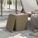 Vidaxl garden table with removable lid light brown polypropylene Nexellus