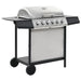 Vidaxl gas bbq grill with 6 cooking zones stainless steel