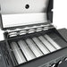 Vidaxl gas bbq grill with 7 burners black powder-coated