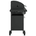 Vidaxl gas bbq grill with 7 burners black powder-coated