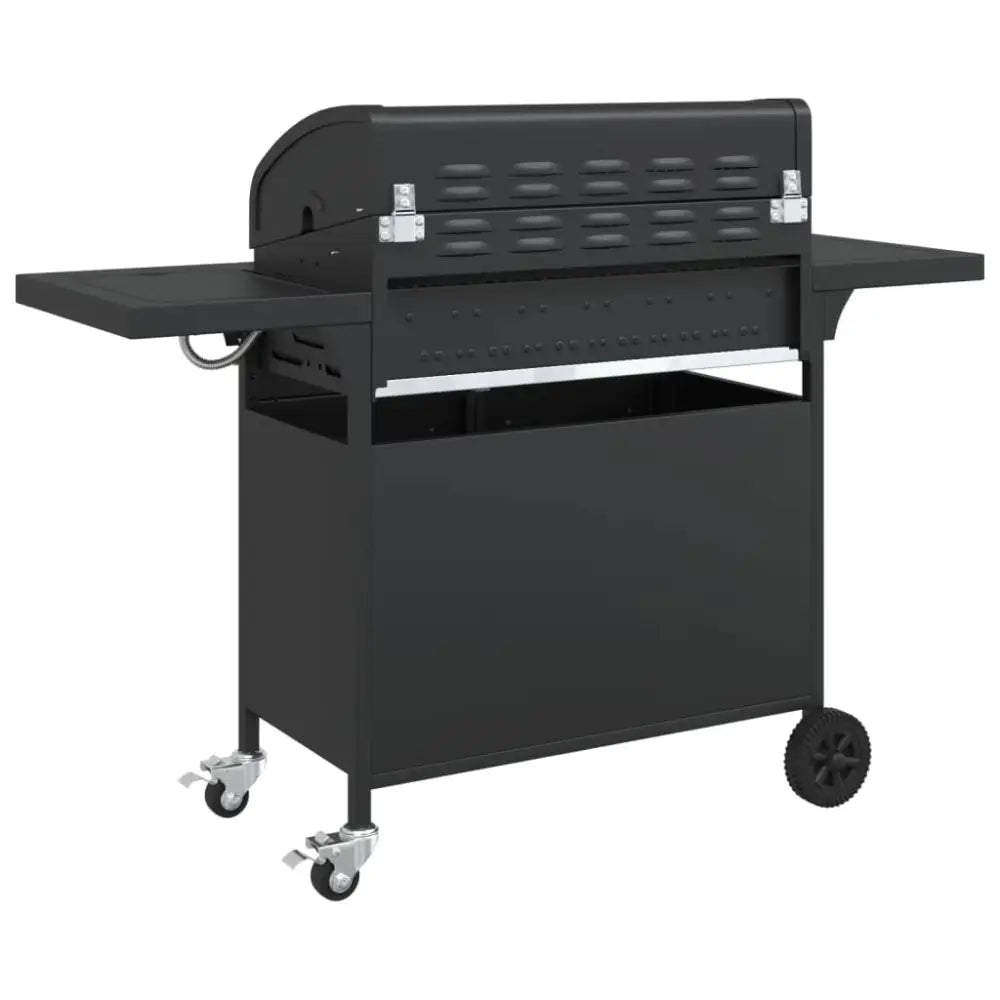 Vidaxl gas bbq grill with 7 burners black powder-coated