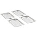 Vidaxl gastronorm containers 12 pcs gn 1/4 20 mm stainless