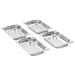 Vidaxl gastronorm containers 12 pcs gn 1/4 40 mm stainless