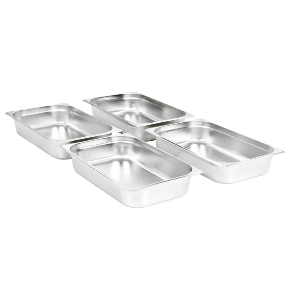 Vidaxl gastronorm containers 4 pcs gn 1/1 100 mm stainless