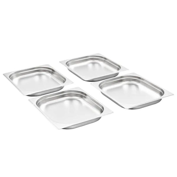 Vidaxl gastronorm containers 8 pcs gn 1/2 40 mm stainless