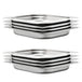 Vidaxl gastronorm containers 8 pcs gn 1/2 40 mm stainless