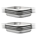 Vidaxl gastronorm containers 8 pcs gn 1/2 40 mm stainless