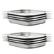 Vidaxl gastronorm containers 8 pcs gn 1/2 40 mm stainless