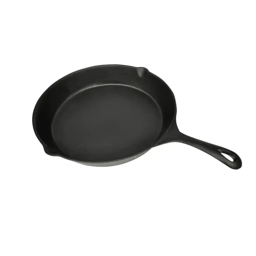 Vidaxl grill fry pan cast iron 30 cm round - Black