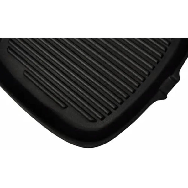 Vidaxl grill pan cast iron 24x23 cm - Black