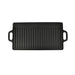 Vidaxl grill platter cast iron reversible 50x23 cm - Black