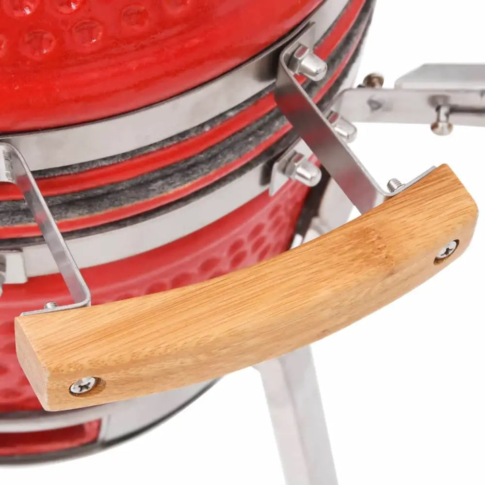 Vidaxl kamado barbecue grill smoker ceramic 76 cm - Red