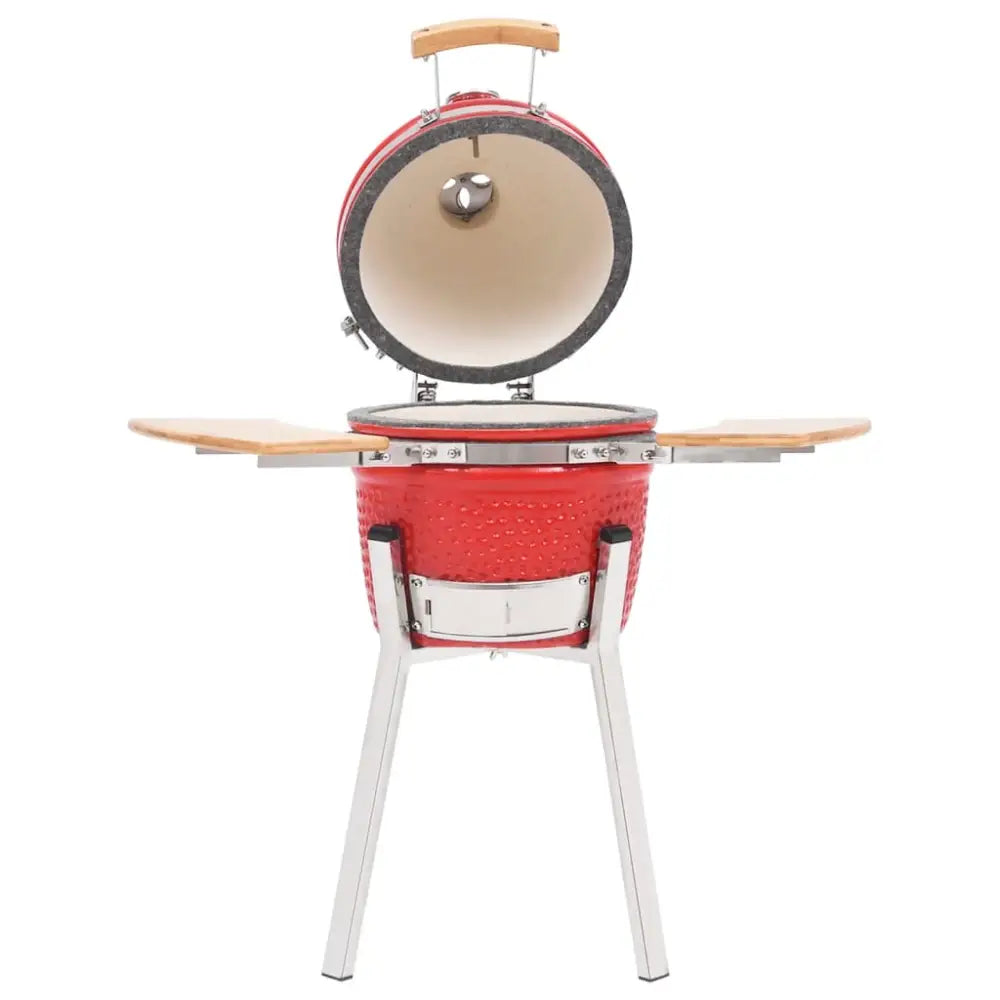 Vidaxl kamado barbecue grill smoker ceramic 76 cm - Red