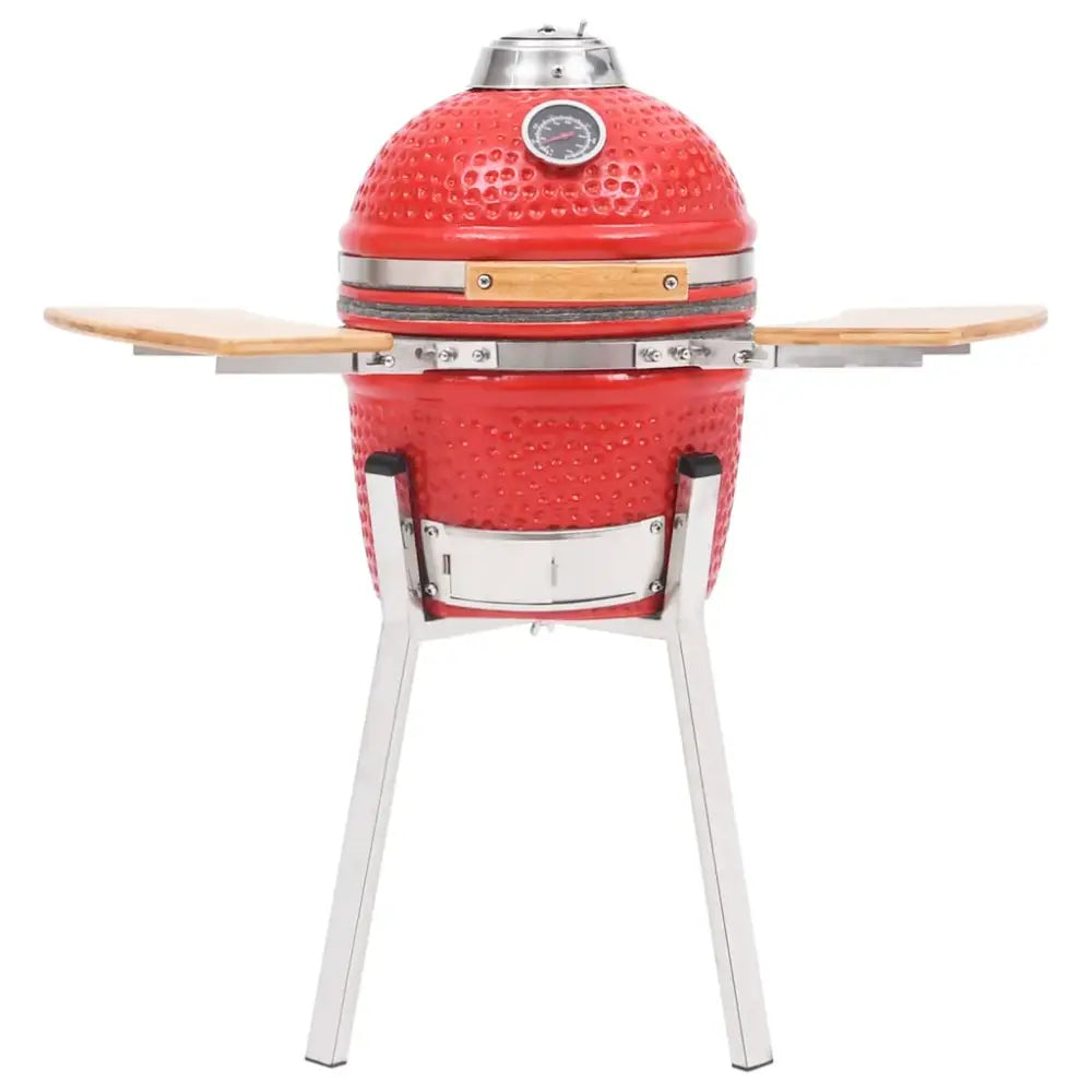 Vidaxl kamado barbecue grill smoker ceramic 76 cm - Red