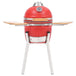 Vidaxl kamado barbecue grill smoker ceramic 76 cm - Red