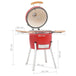 Vidaxl kamado barbecue grill smoker ceramic 81 cm - Red