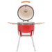 Vidaxl kamado barbecue grill smoker ceramic 81 cm - Red