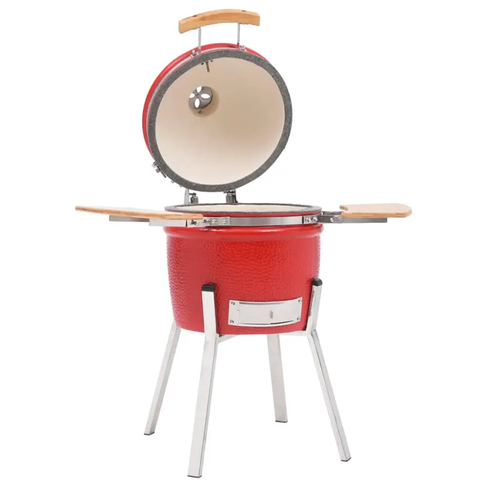 Vidaxl kamado barbecue grill smoker ceramic 81 cm - Red