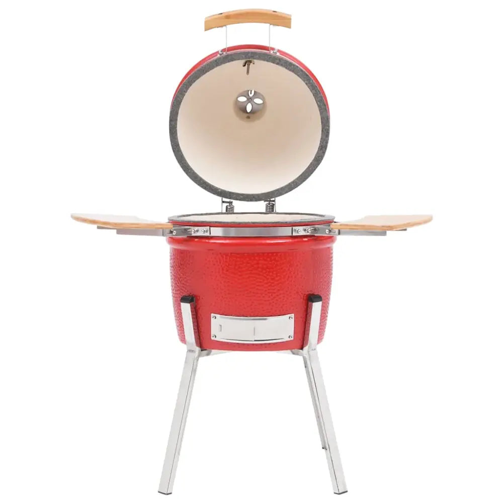 Vidaxl kamado barbecue grill smoker ceramic 81 cm - Red