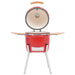 Vidaxl kamado barbecue grill smoker ceramic 81 cm - Red