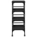 Vidaxl kitchen trolley black 45x35x89.5 cm engineered wood