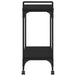 Vidaxl kitchen trolley black 60.5x31x72.5 cm engineered