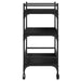 Vidaxl kitchen trolley black 65x40x86.5 cm engineered wood