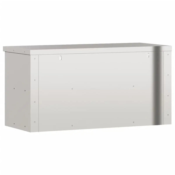 Vidaxl kitchen wall cabinet with shelf stainless steel