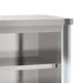 Vidaxl kitchen wall cabinet with shelves stainless steel