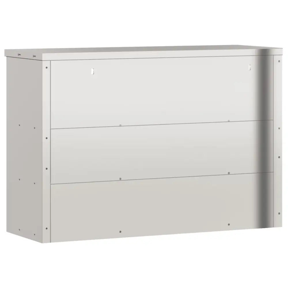 Vidaxl kitchen wall cabinet with shelves stainless steel