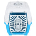 Vidaxl pet carrier white and blue 48x31.5x33cm