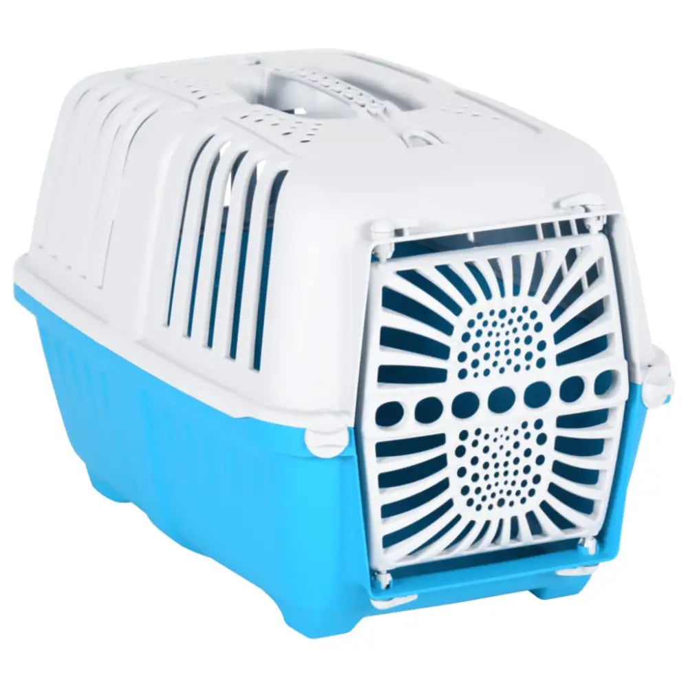 Vidaxl pet carrier white and blue 48x31.5x33cm