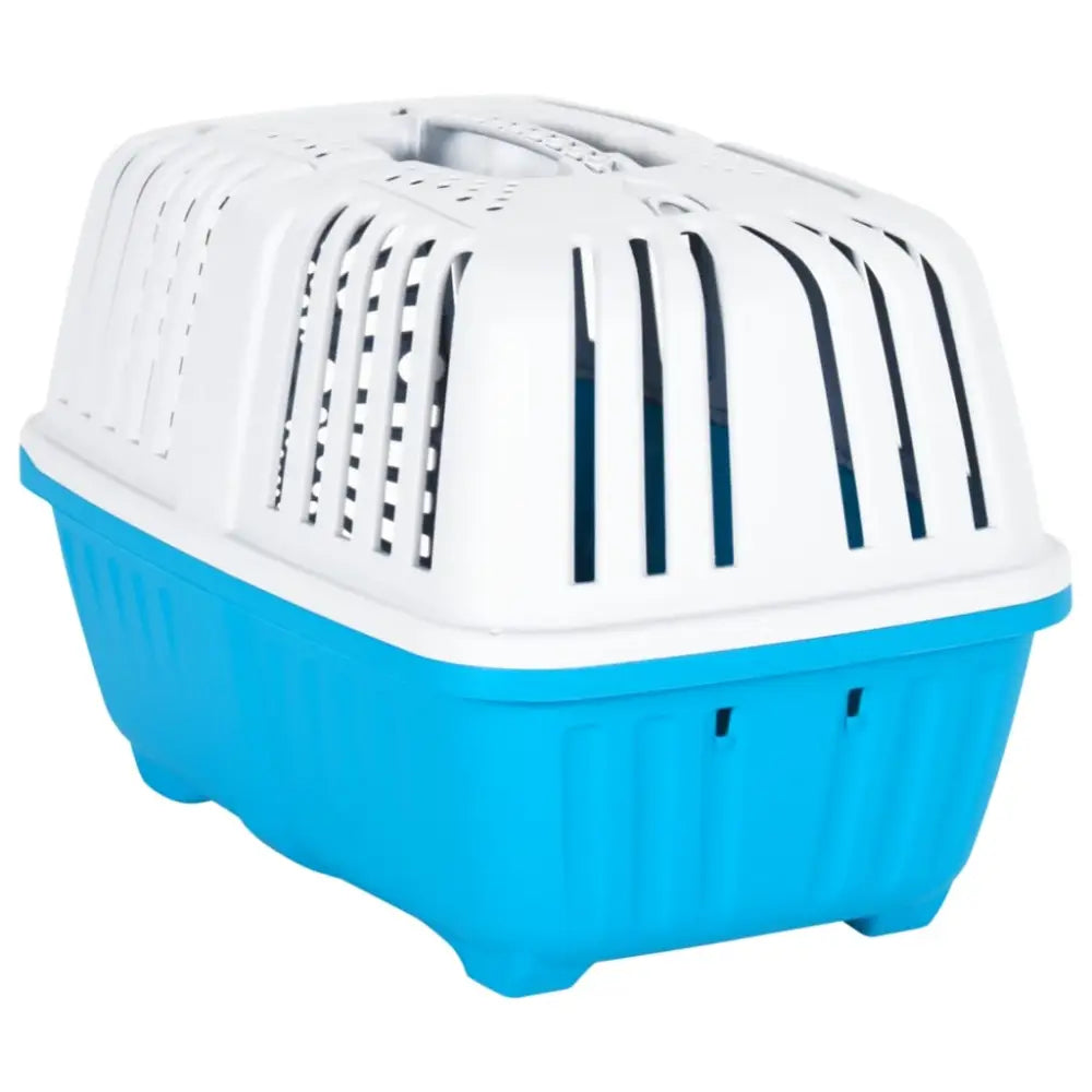 Vidaxl pet carrier white and blue 48x31.5x33cm