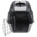 Vidaxl pet transport box grey and black 55x36x35 cm pp