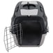 Vidaxl pet transport box grey and black 55x36x35 cm pp