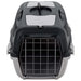 Vidaxl pet transport box grey and black 55x36x35 cm pp