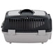 Vidaxl pet transport box grey and black 55x36x35 cm pp