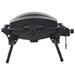 Vidaxl portable gas bbq grill with cooking zone black