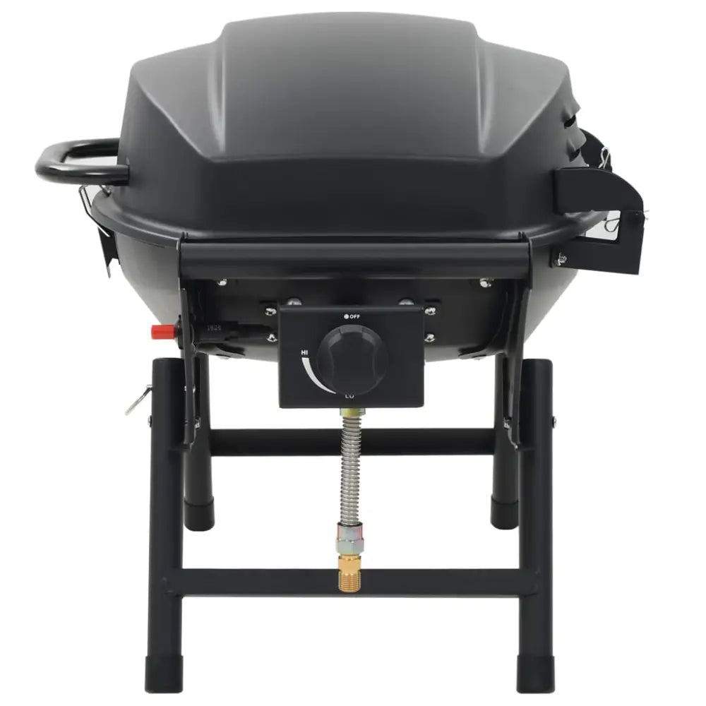 Vidaxl portable gas bbq grill with cooking zone black