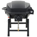 Vidaxl portable gas bbq grill with cooking zone black