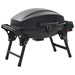 Vidaxl portable gas bbq grill with cooking zone black