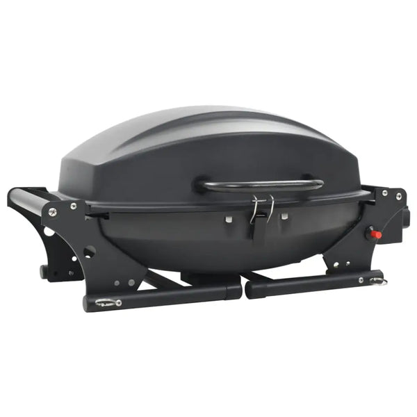 Vidaxl portable gas bbq grill with cooking zone black