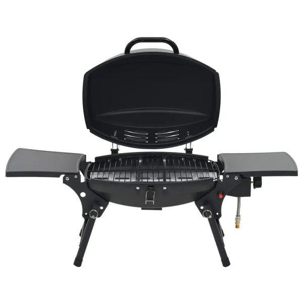 Vidaxl portable gas bbq grill with cooking zone black