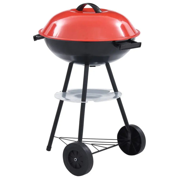 Vidaxl portable xxl charcoal kettle bbq grill with wheels